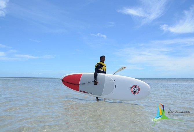 Standup board watersports in rameswaram