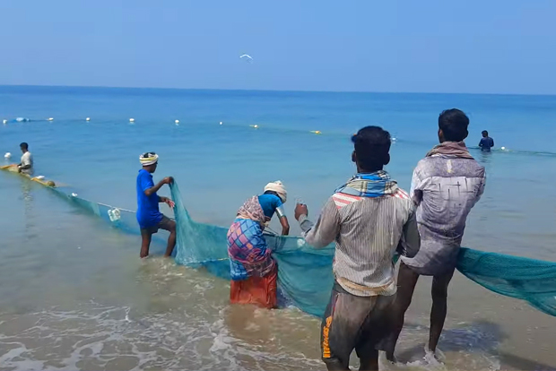 Rameswaram fishing method Karai valai fishing