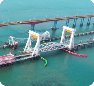 New Pamban bridge vertical bridge
